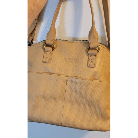 American Leather Co. Carrie Dome Satchel Bag Crossbody - Picture 7 of 13